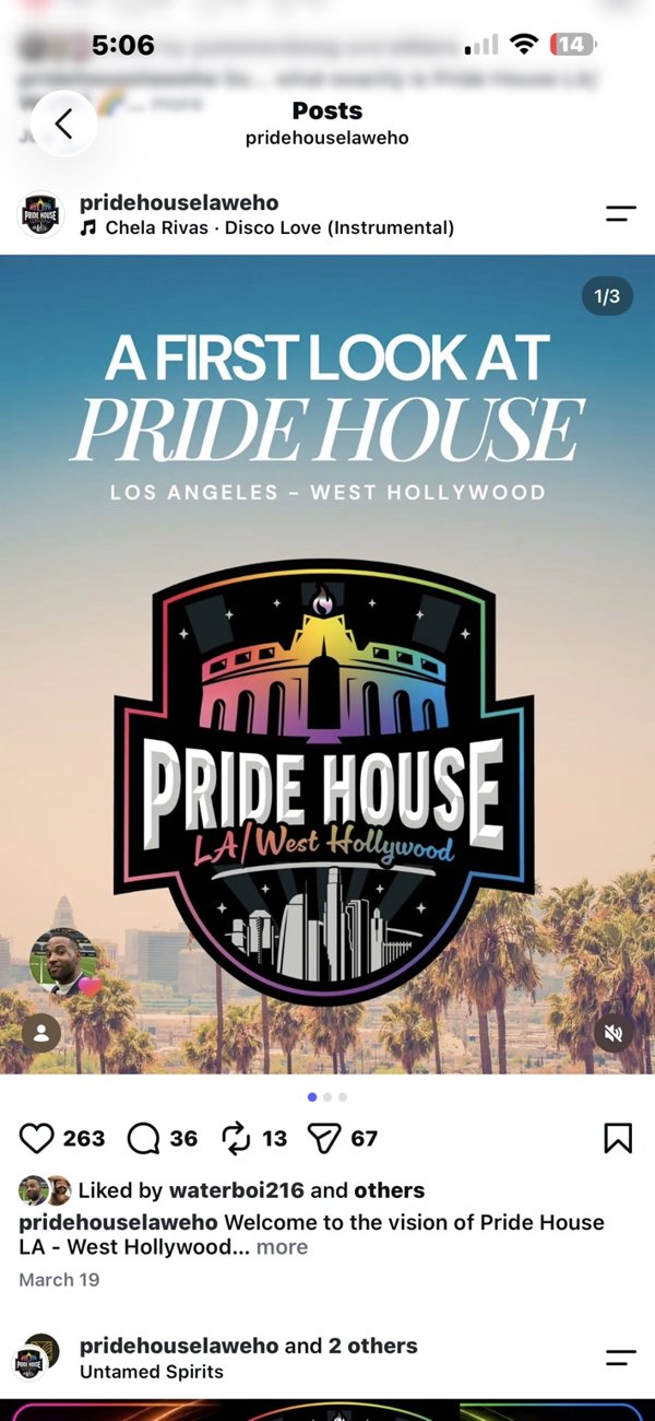 Pride House LA West Hollywood announcement